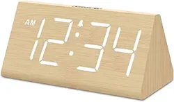 Positive Reviews of DreamSky Wooden Digital Alarm Clock with Stylish Wood Grain Look and Dimmable Display