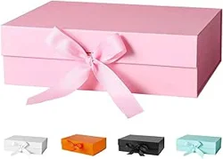 Mixed Customer Opinions on THMINS Magnetic Pink Gift Box