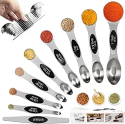 High-Quality and Magnetic Measuring Spoons for Accurate and Easy Cooking