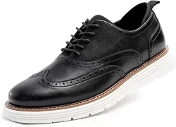 Comfortable and Stylish Men's Sporty Oxfords: Trendy and Professional Shoe Option