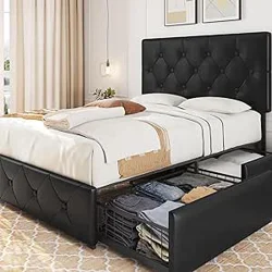 Yaheetech Upholstered Bed 140 x 200 cm: Quality, Storage, and Ease of Assembly