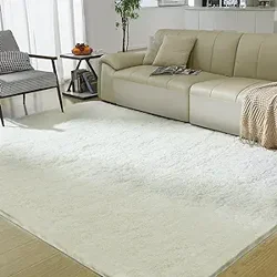 Mixed Customer Reviews for Cream White Fluffy Rug