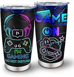Customer Reviews: Gamer-Themed Tumbler - Positive Feedback on Design and Functionality