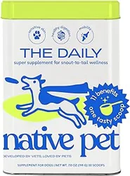 Native Pet Daily Dog Supplement: Convenient and Palatable Dog Multivitamin