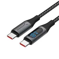 SABRENT USB-C to USB-C Smart Display Cable: Convenient Power Monitoring & Durability