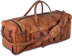 Exceptional Quality and Spaciousness: Komal's 32-inch Leather Travel Bag Reviews