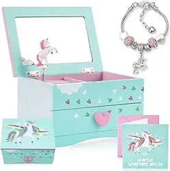 Amitié Lane Unicorn Musical Jewelry Box: Charming Gift for Girls with Mixed Reviews