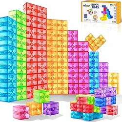 Versatile and Engaging: 52pcs Magnetic Blocks for Creative Play