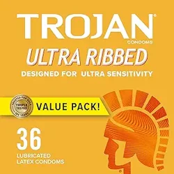 Trojan Ultra Ribbed Condoms: Durability, Stimulation, and Comfort