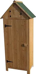 Outdoor Brighton Garden Wooden Storage Cabinet: Mixed Opinions and Practicality