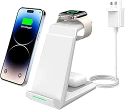 ADADPU Wireless Charger 3 in 1: Efficient Multi-Device Charging Station