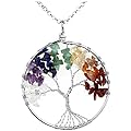 Stunning Tree of Life Pendant Necklace with Crystals