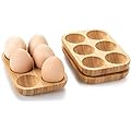 Stylish and Sturdy Bamboo Egg Holders for Organizing and Warming Eggs