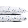 Laura Ashley Home - Standard Pillowcase Set, Cotton Sateen Bedding, Smooth & Wrinkle-Resistant