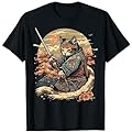 Review of a Japanese-themed Cat Samurai T-Shirt