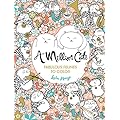 Adorable Feline Coloring Book with Intricate Patterns